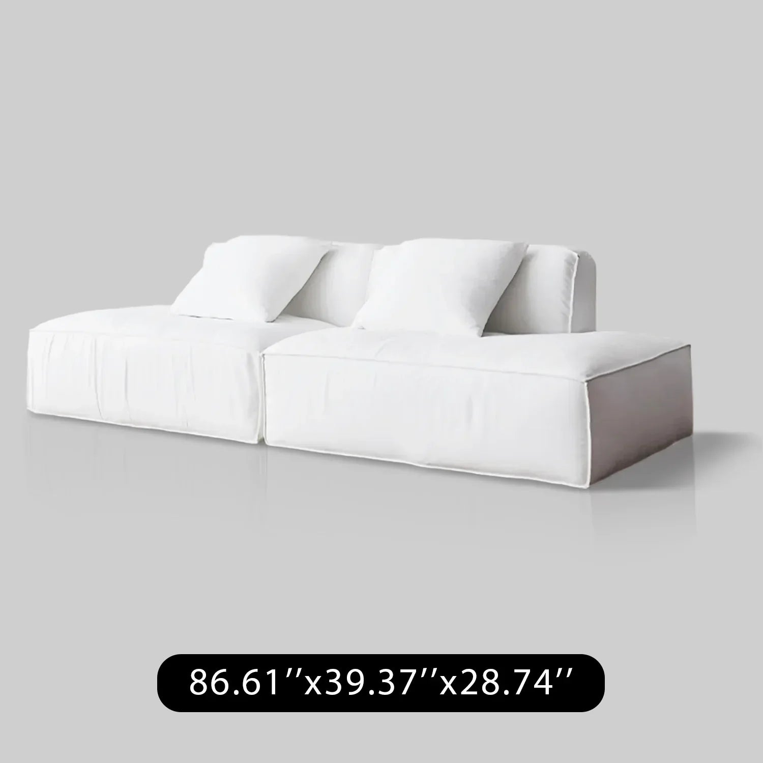 Linen Floating Island Sofa